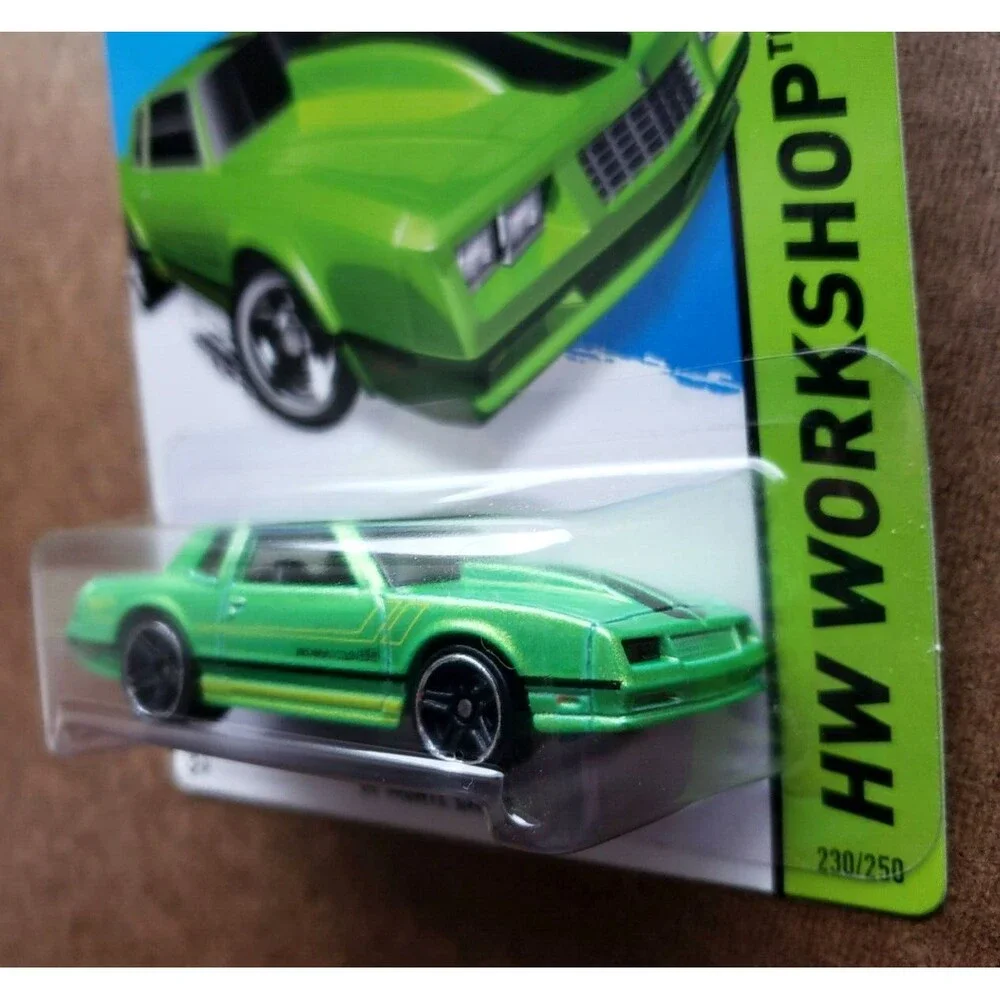 2015 Hot Wheels '86 MONTE CARLO Green HW Workshop Muscle Mania 230/250 Black PR5